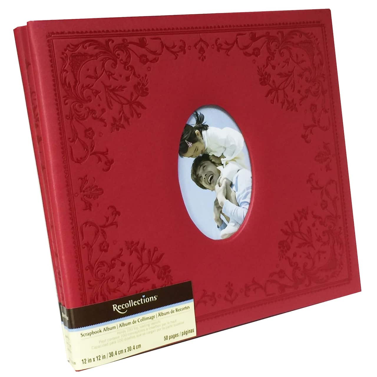 6 Pack: Red Faux Leather Mega Scrapbook by Recollections®
